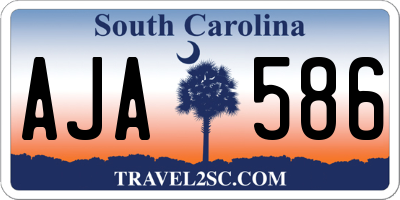 SC license plate AJA586