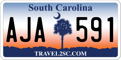 SC license plate AJA591