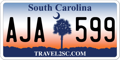 SC license plate AJA599
