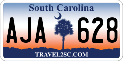 SC license plate AJA628