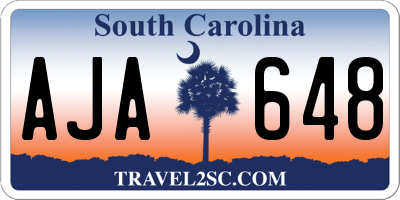 SC license plate AJA648