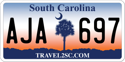 SC license plate AJA697