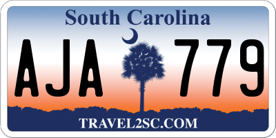 SC license plate AJA779