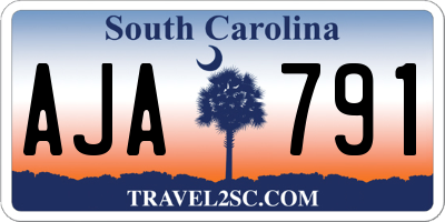 SC license plate AJA791