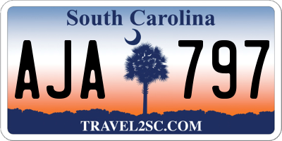 SC license plate AJA797