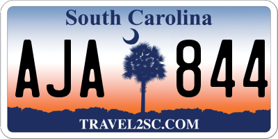 SC license plate AJA844