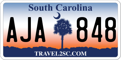 SC license plate AJA848