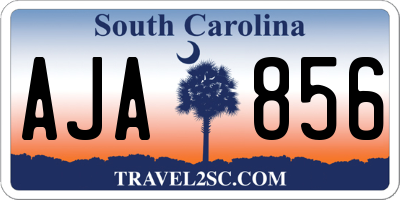 SC license plate AJA856