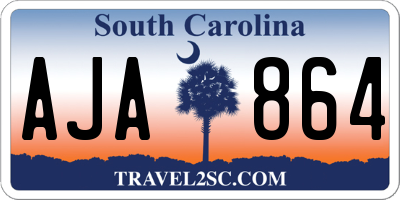 SC license plate AJA864