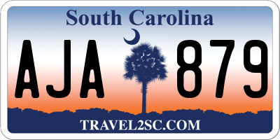 SC license plate AJA879