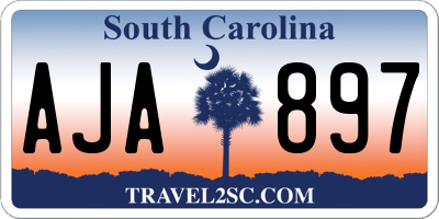 SC license plate AJA897