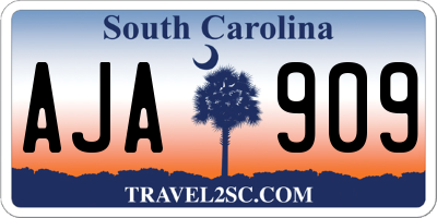 SC license plate AJA909