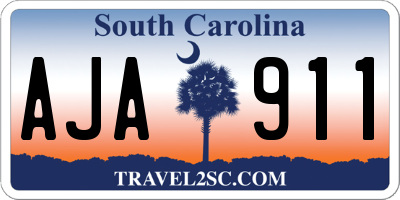 SC license plate AJA911