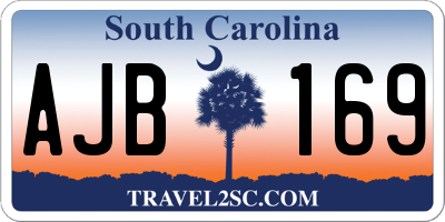 SC license plate AJB169