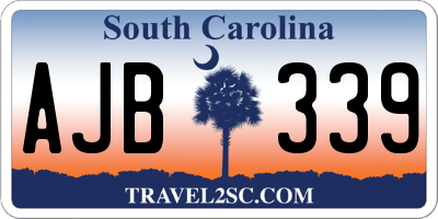 SC license plate AJB339