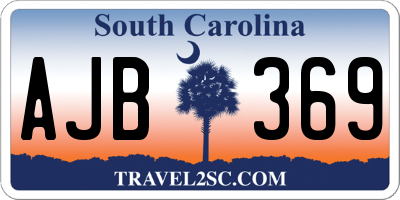 SC license plate AJB369