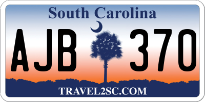 SC license plate AJB370