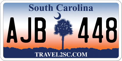SC license plate AJB448