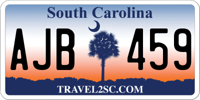 SC license plate AJB459
