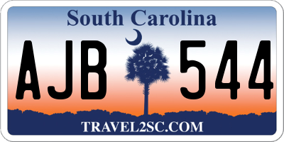 SC license plate AJB544