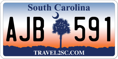SC license plate AJB591