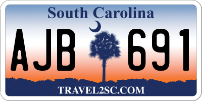 SC license plate AJB691