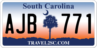 SC license plate AJB771
