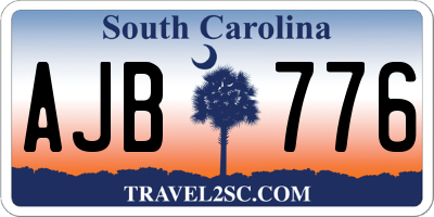 SC license plate AJB776