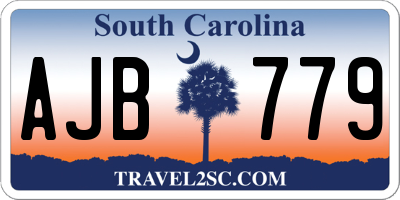 SC license plate AJB779