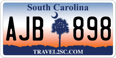 SC license plate AJB898