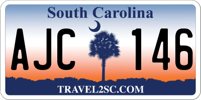 SC license plate AJC146