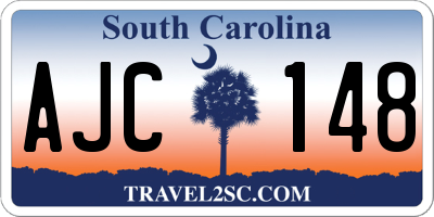 SC license plate AJC148