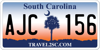 SC license plate AJC156