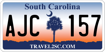 SC license plate AJC157