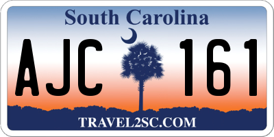 SC license plate AJC161