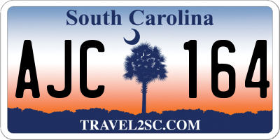 SC license plate AJC164