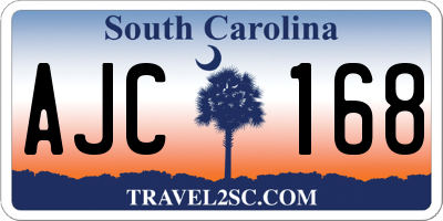 SC license plate AJC168