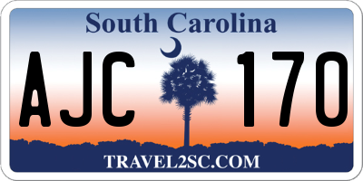 SC license plate AJC170