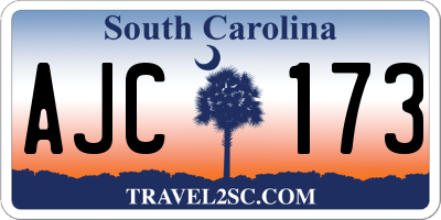 SC license plate AJC173