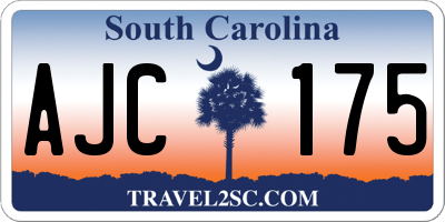 SC license plate AJC175