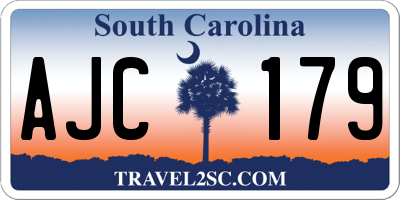SC license plate AJC179