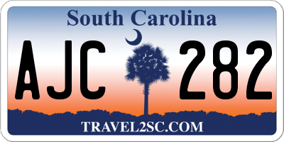 SC license plate AJC282