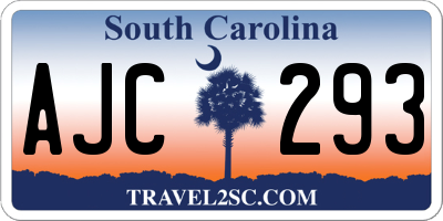 SC license plate AJC293