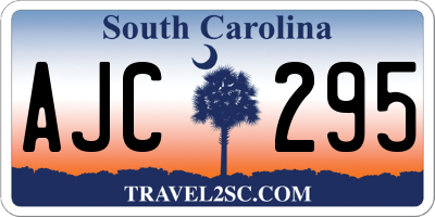 SC license plate AJC295