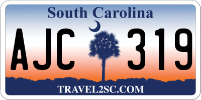 SC license plate AJC319