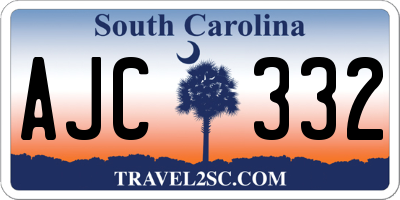 SC license plate AJC332