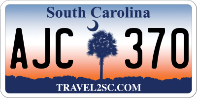 SC license plate AJC370