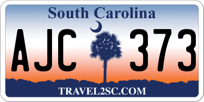 SC license plate AJC373