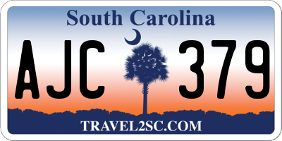 SC license plate AJC379