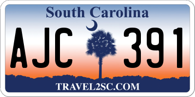 SC license plate AJC391